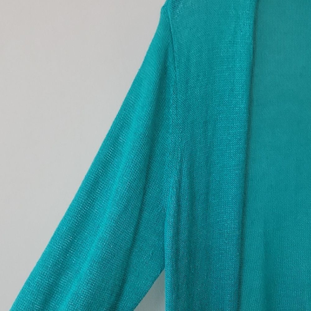 J. Jill Linen Blend Cardigan Blue Size L Laggenlook - Picture 6 of 14